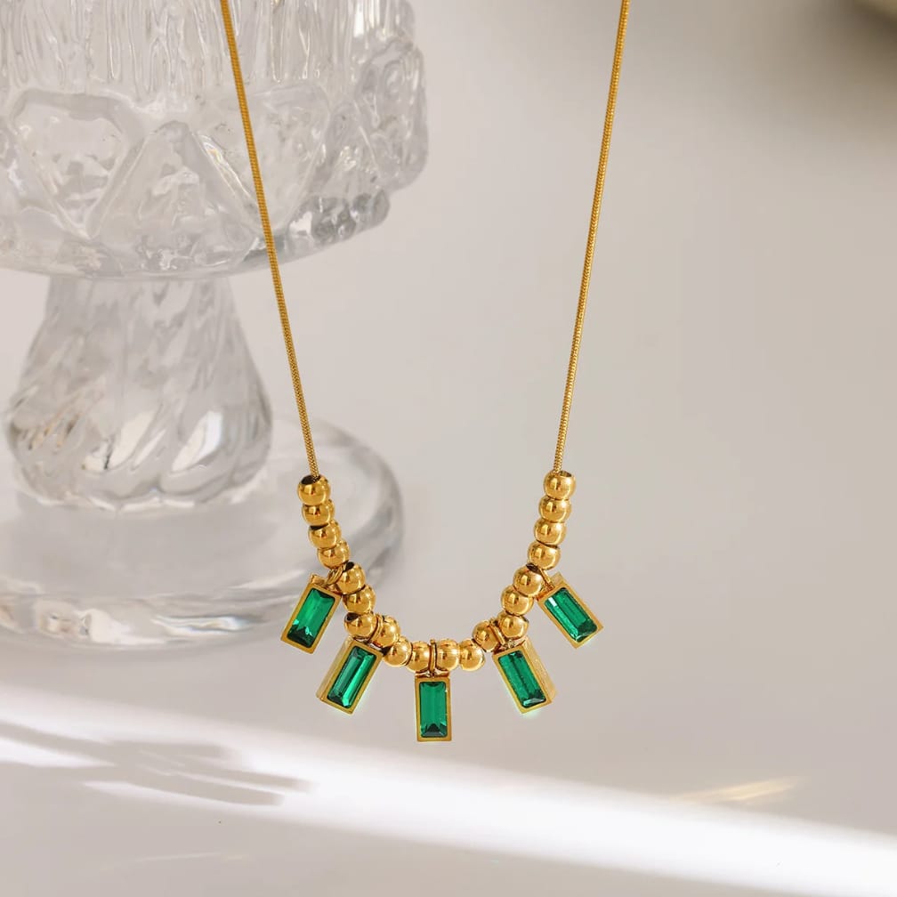 Green Emerald Stone Pendant