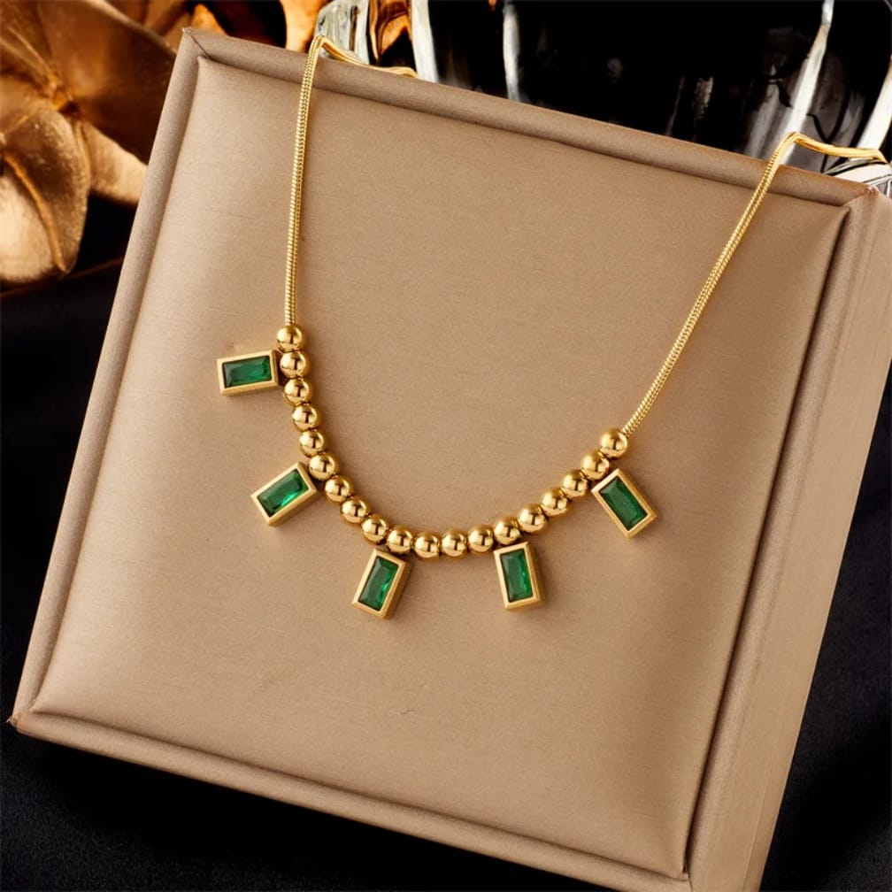 Green Emerald Stone Pendant