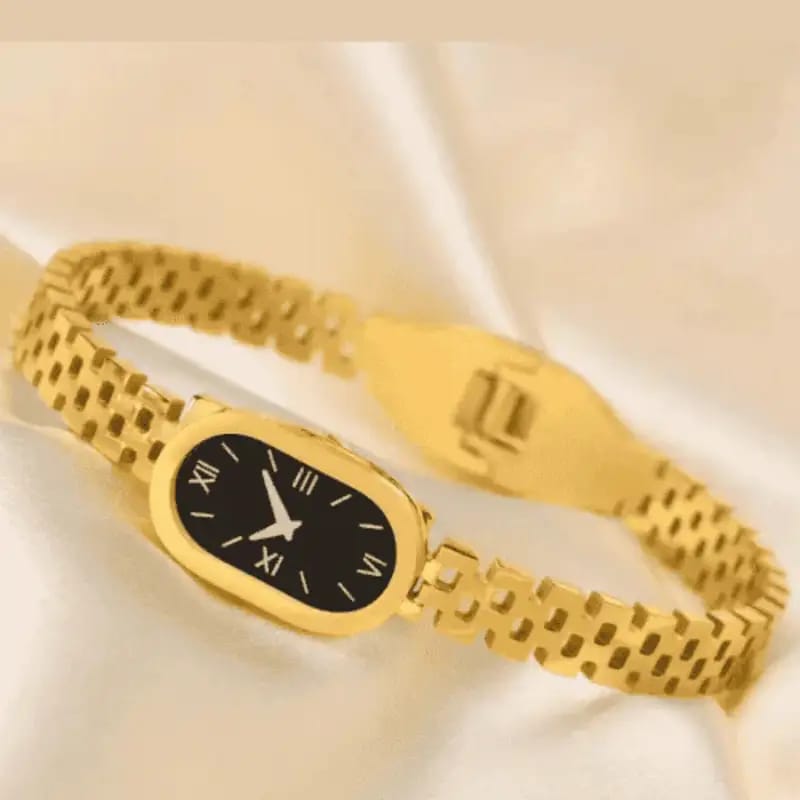 Fake Watch Bangle In Stainless Steel