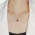 Retro Sqaure Stainless Steel Pendant