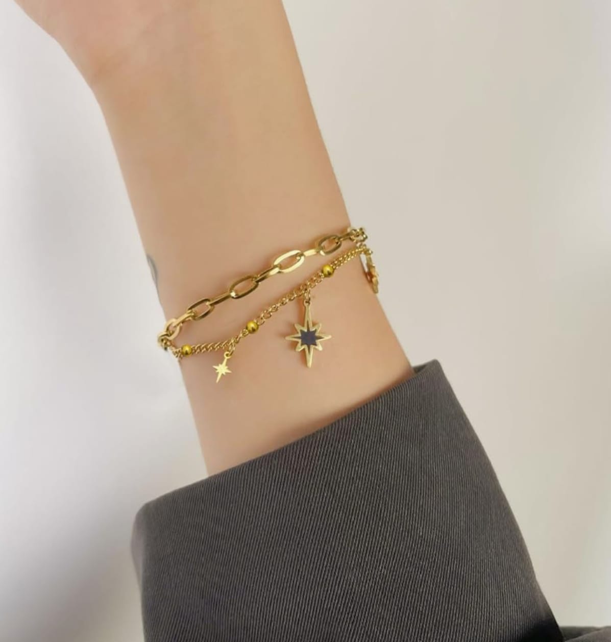 “Bold chains. Star charms. Pure magic 💫 "