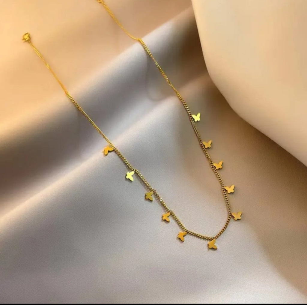 Butterfly Gold Necklace