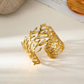 Wearable Art for Your Wrist ✨
Sculpted coral branch cuff in high polish gold