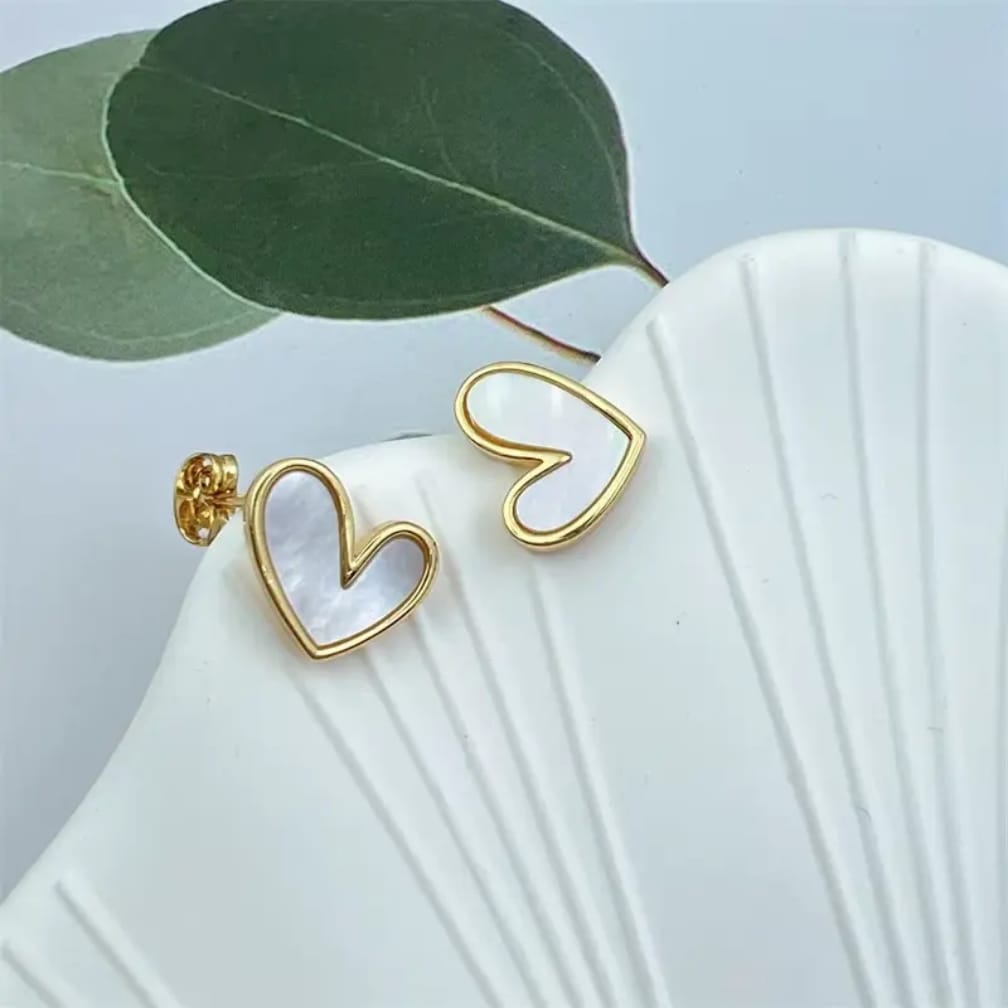 Korean Style Heart Tops - Perfect for Daily Wear & Gifting .... Stainless Steel earings