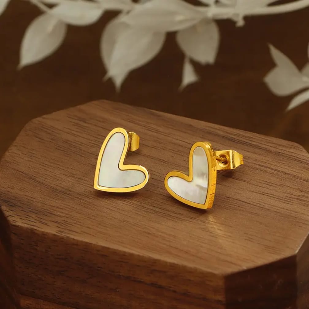 Korean Style Heart Tops - Perfect for Daily Wear & Gifting .... Stainless Steel earings