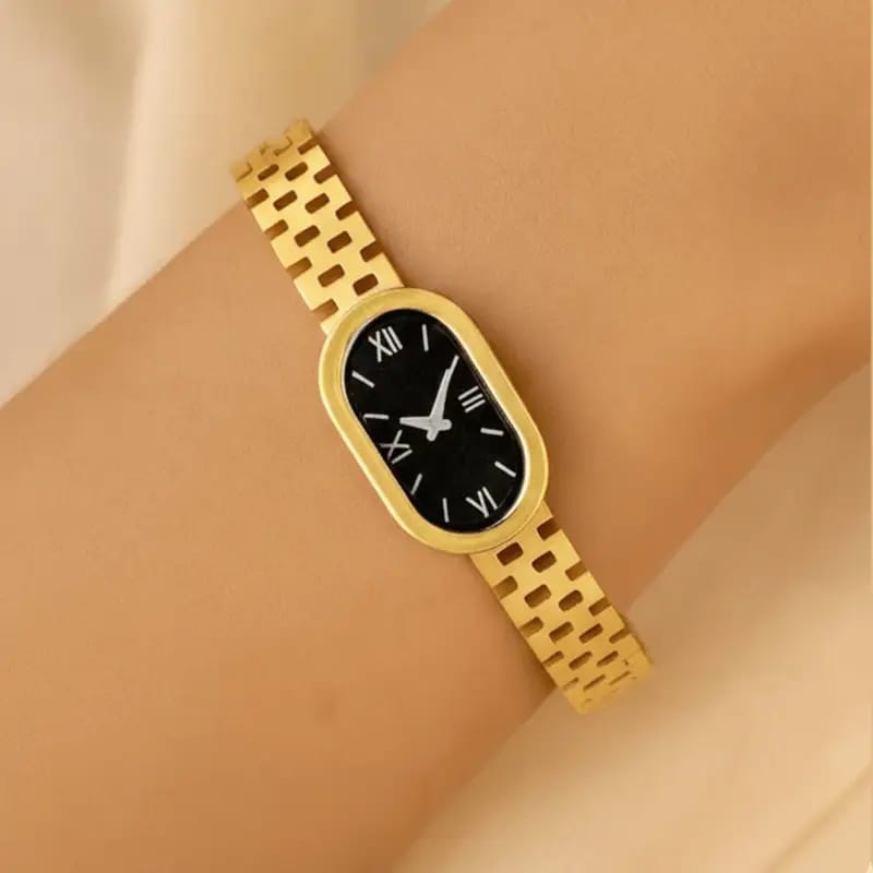 Fake Watch Bangle In Stainless Steel
