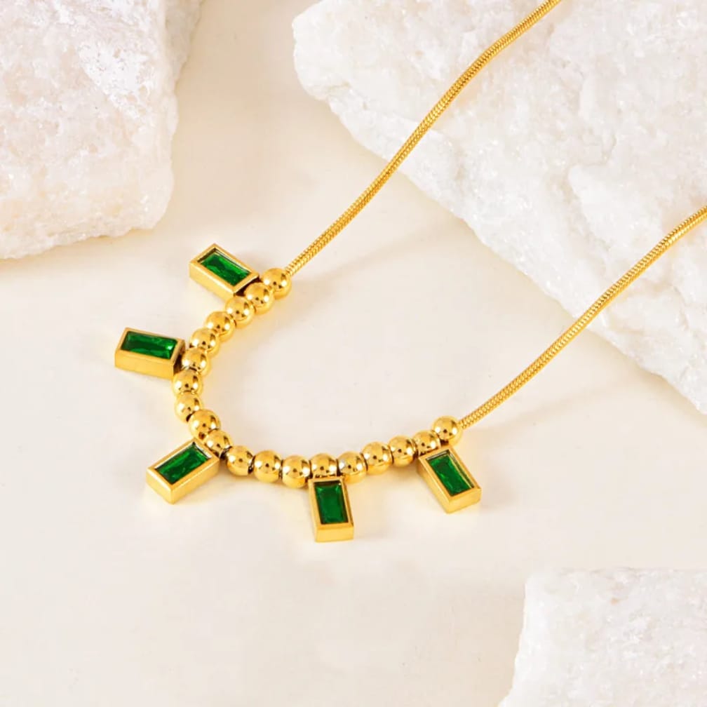 Green Emerald Stone Pendant