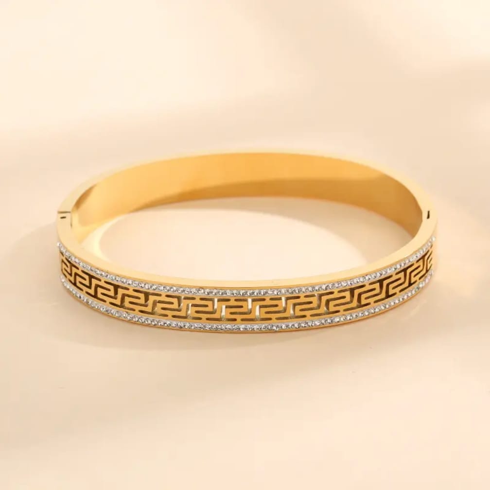 Greek key Bangle