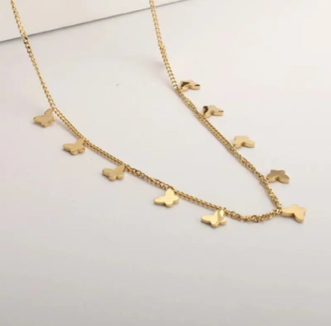 Butterfly Gold Necklace