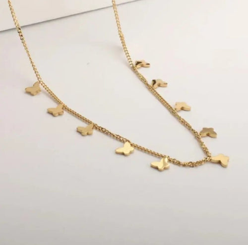 Butterfly Gold Necklace