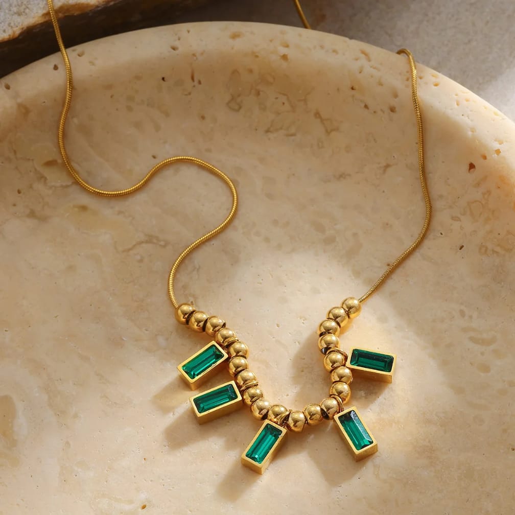 Green Emerald Stone Pendant