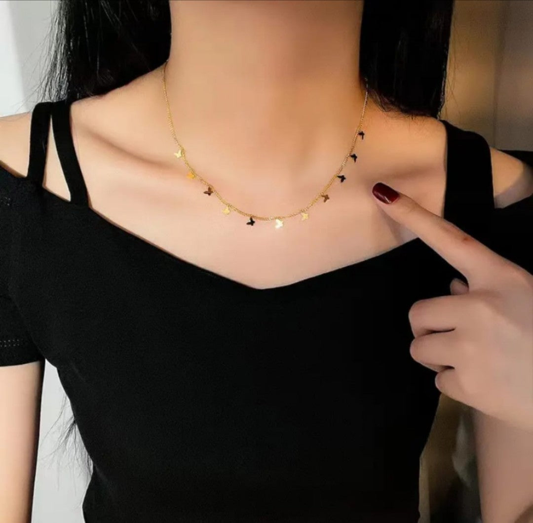 Butterfly Gold Necklace