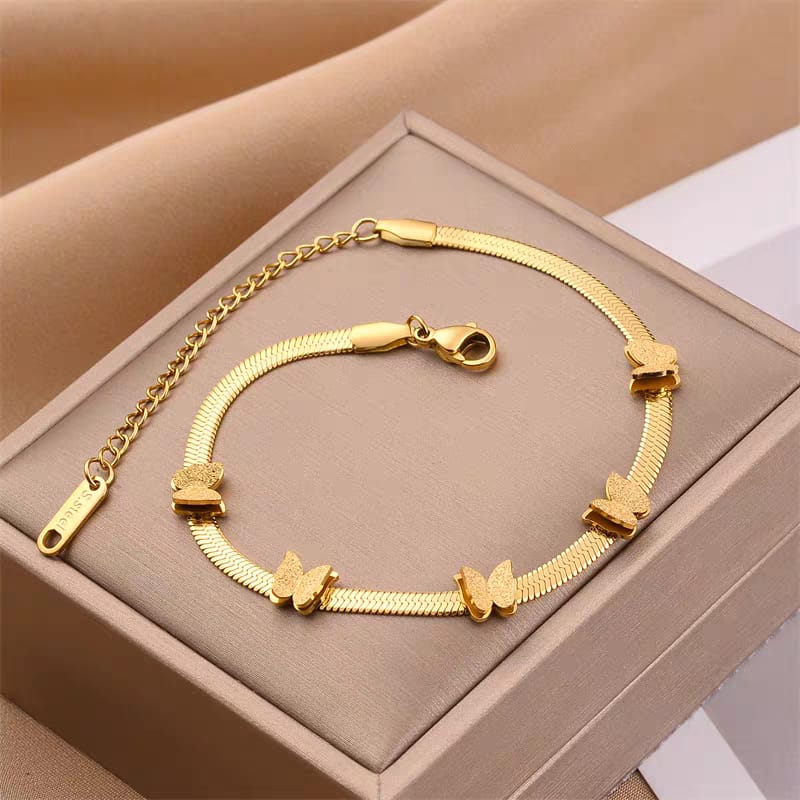 5 Butterfly snake chain bracelet