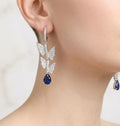 Butterfly Diamond Drop Earings