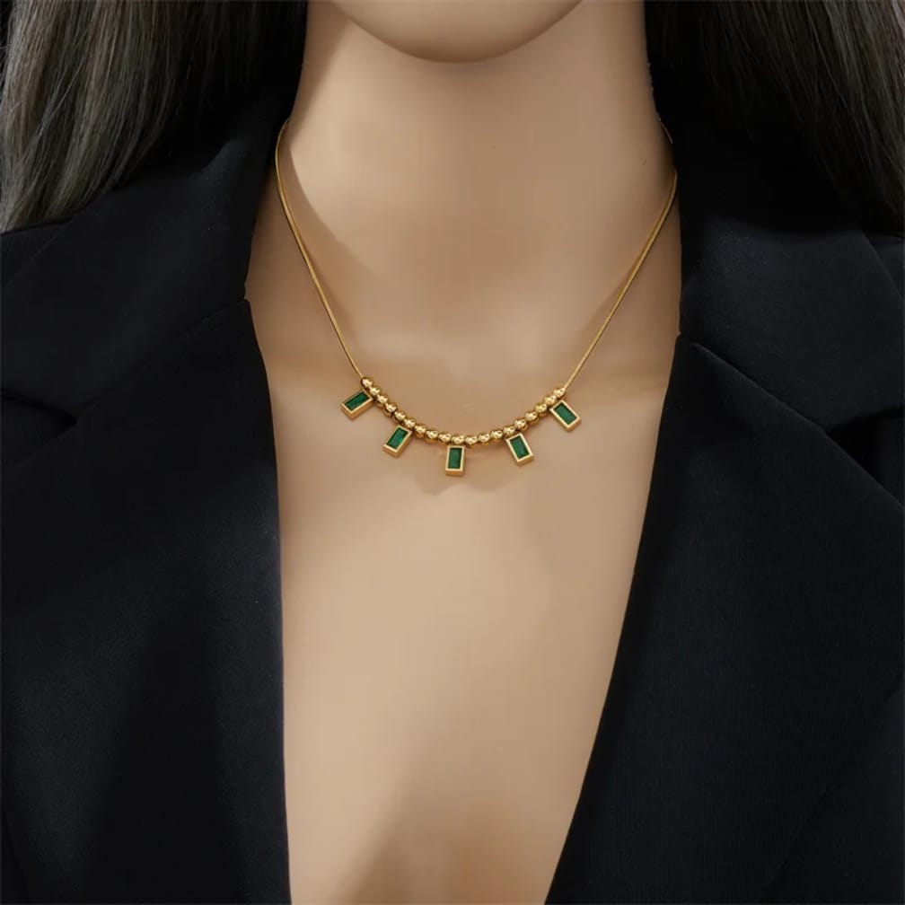 Green Emerald Stone Pendant