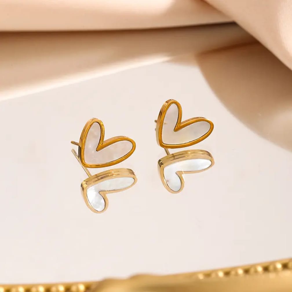 Korean Style Heart Tops - Perfect for Daily Wear & Gifting .... Stainless Steel earings