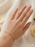 “Simplicity, refined ✨ This gold chain bracelet is the everyday elegance your wrist deserves"