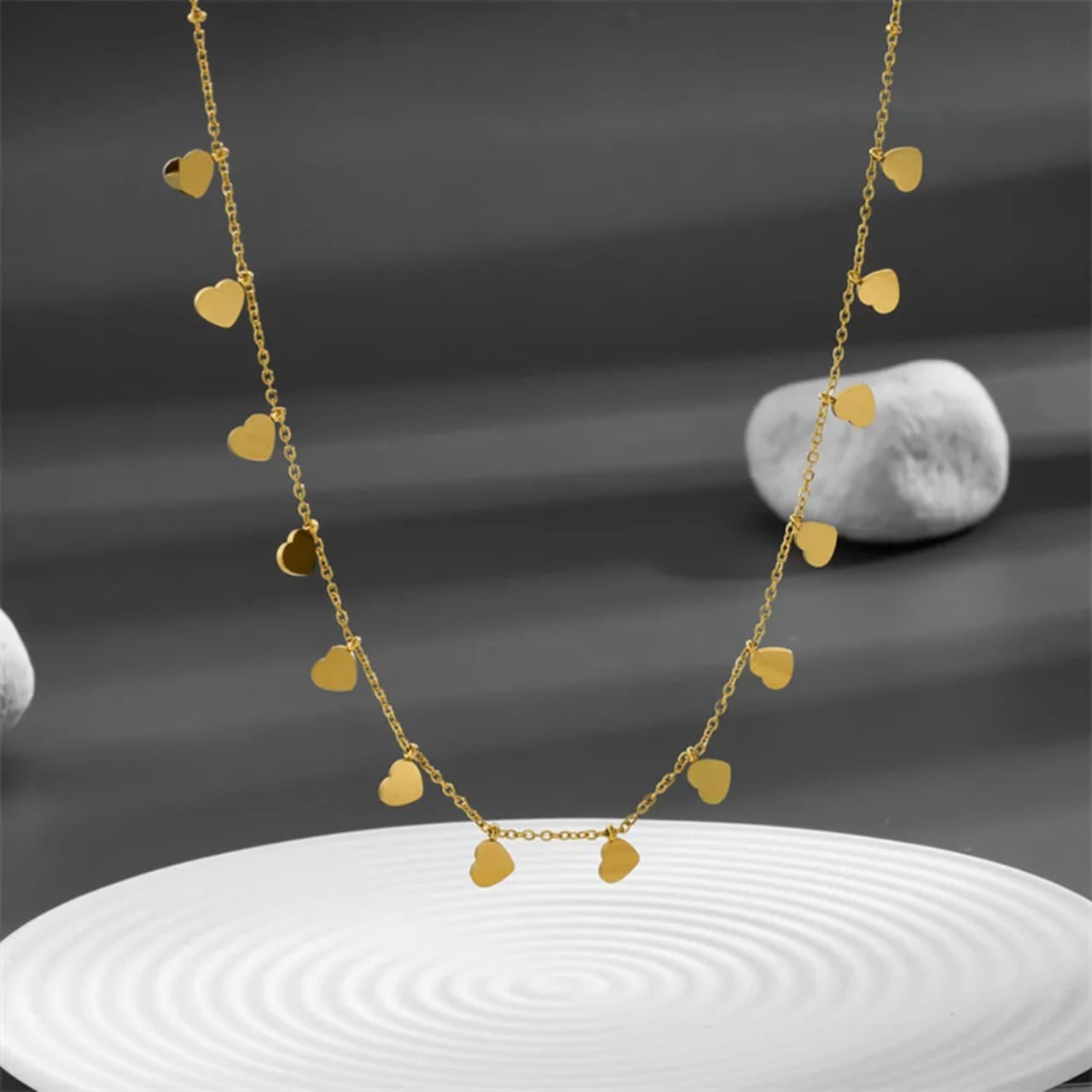 Gold Heart Themed Necklace