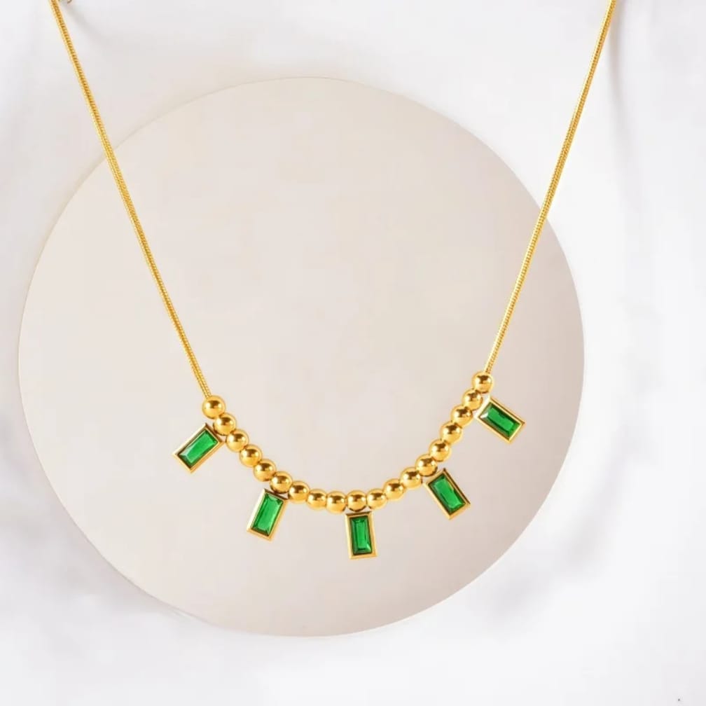 Green Emerald Stone Pendant